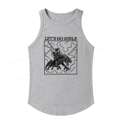 Pagewing Let's Go Girls Women's Fitted Tank Top