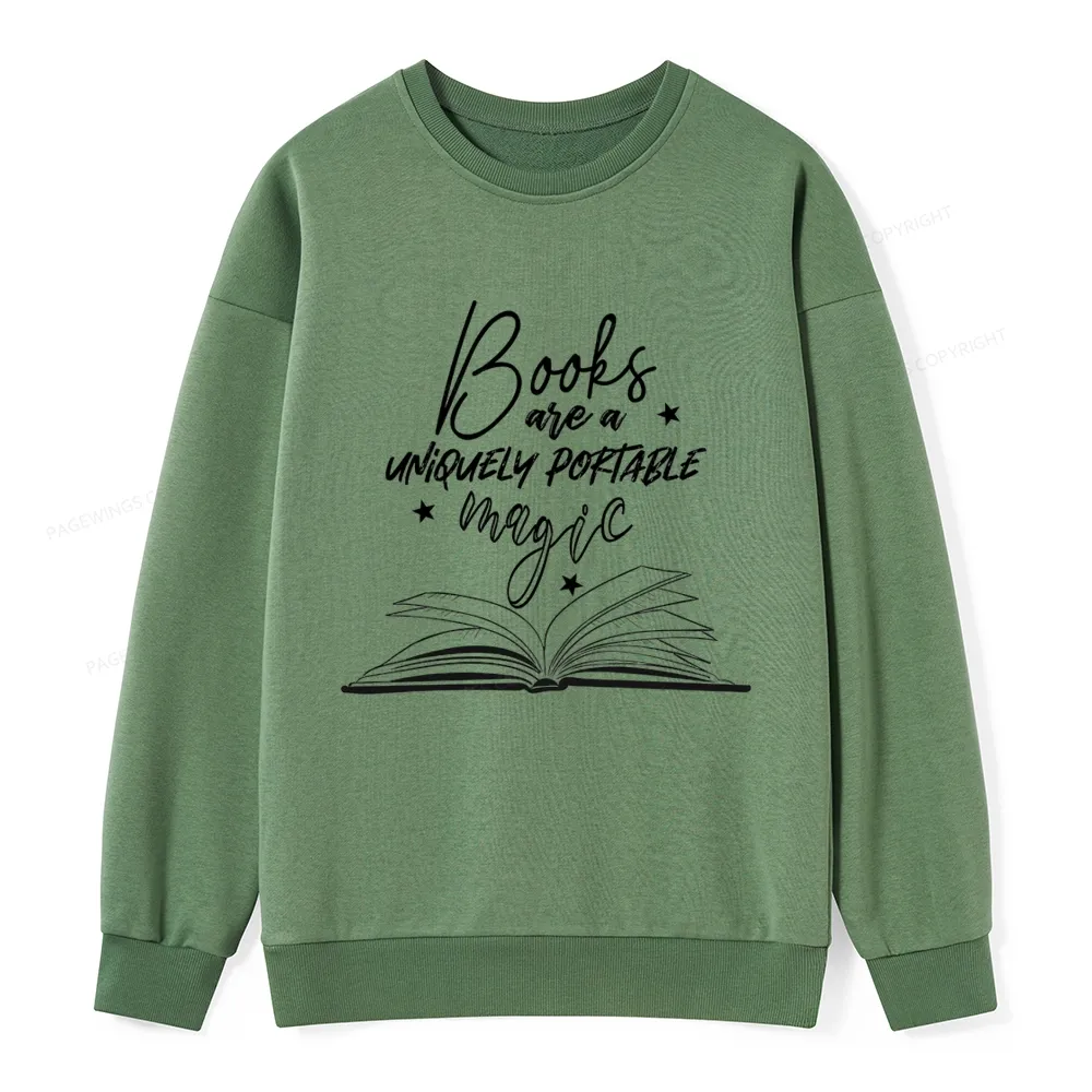 Pagewings Books Are A Uniquely Portable Magic Unisex Classic Sweatshirt