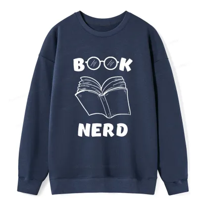 Pagewings Book Nerd Funny Book Unisex Classic Sweatshirt