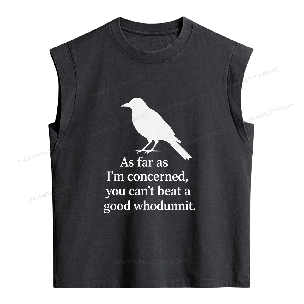Pagewings Whodunnit Lover Women's Washed Tank Top
