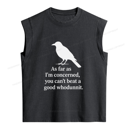 Pagewings Whodunnit Lover Women's Washed Tank Top