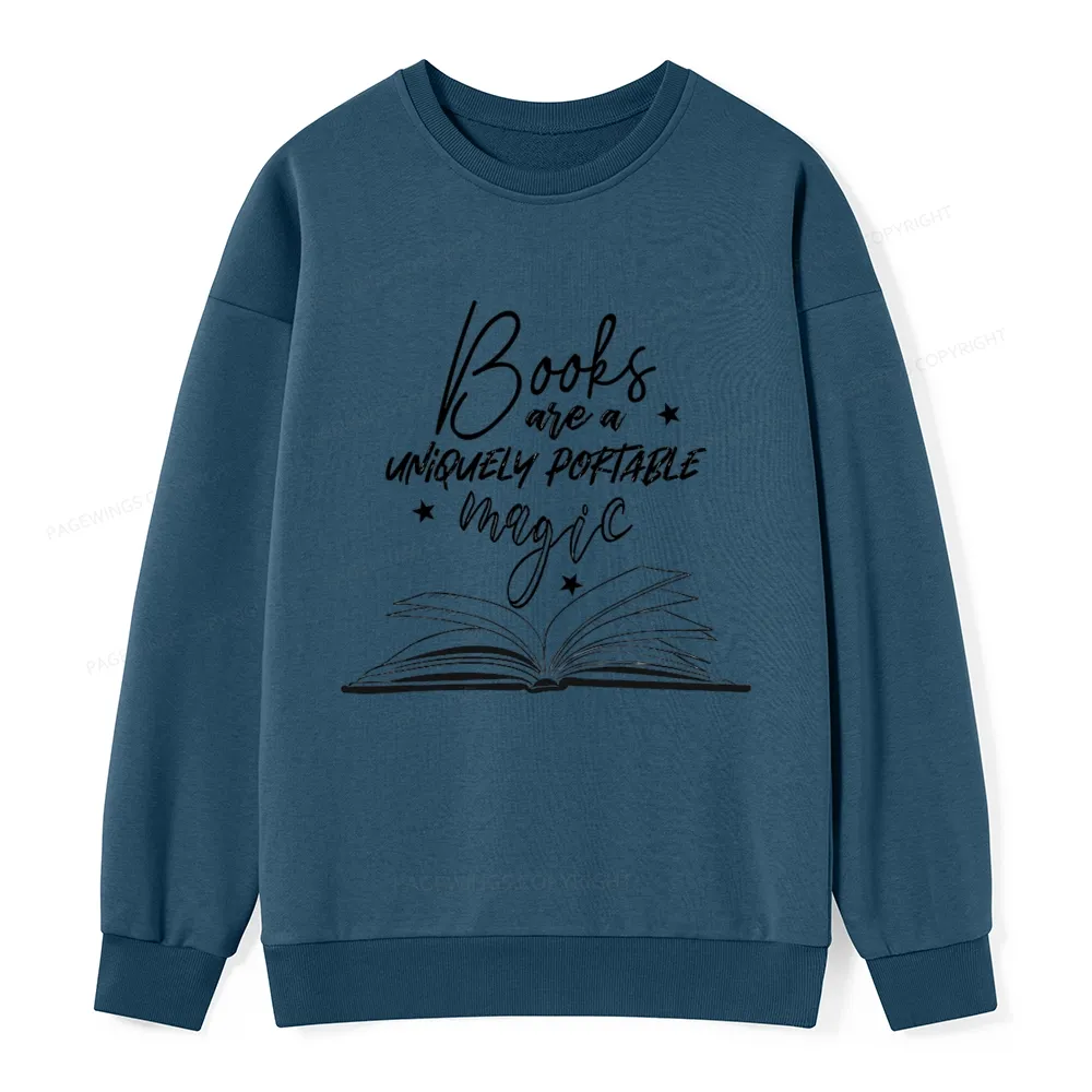 Pagewings Books Are A Uniquely Portable Magic Unisex Classic Sweatshirt