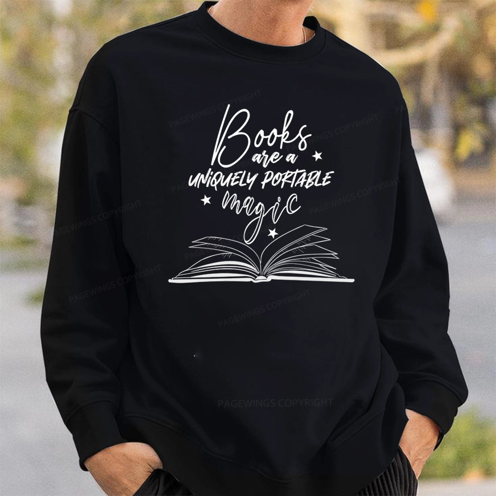Pagewings Books Are A Uniquely Portable Magic Unisex Classic Sweatshirt