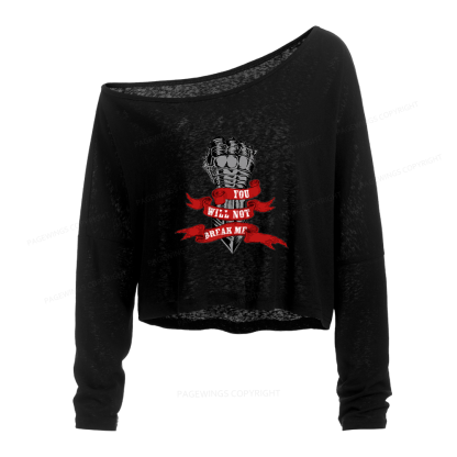 Pagewings Sci Fi Book Lover Slouchy Long Sleeve Off Shoulder T-shirt