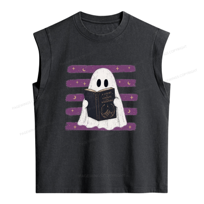 Pagewings A Court of Ghosts and Whispers Women's Washed Tank Top