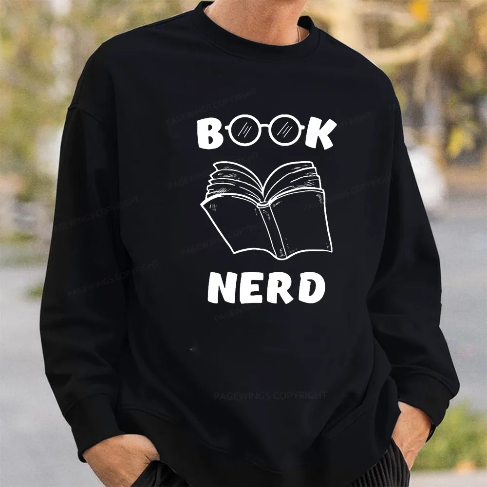 Pagewings Book Nerd Funny Book Unisex Classic Sweatshirt