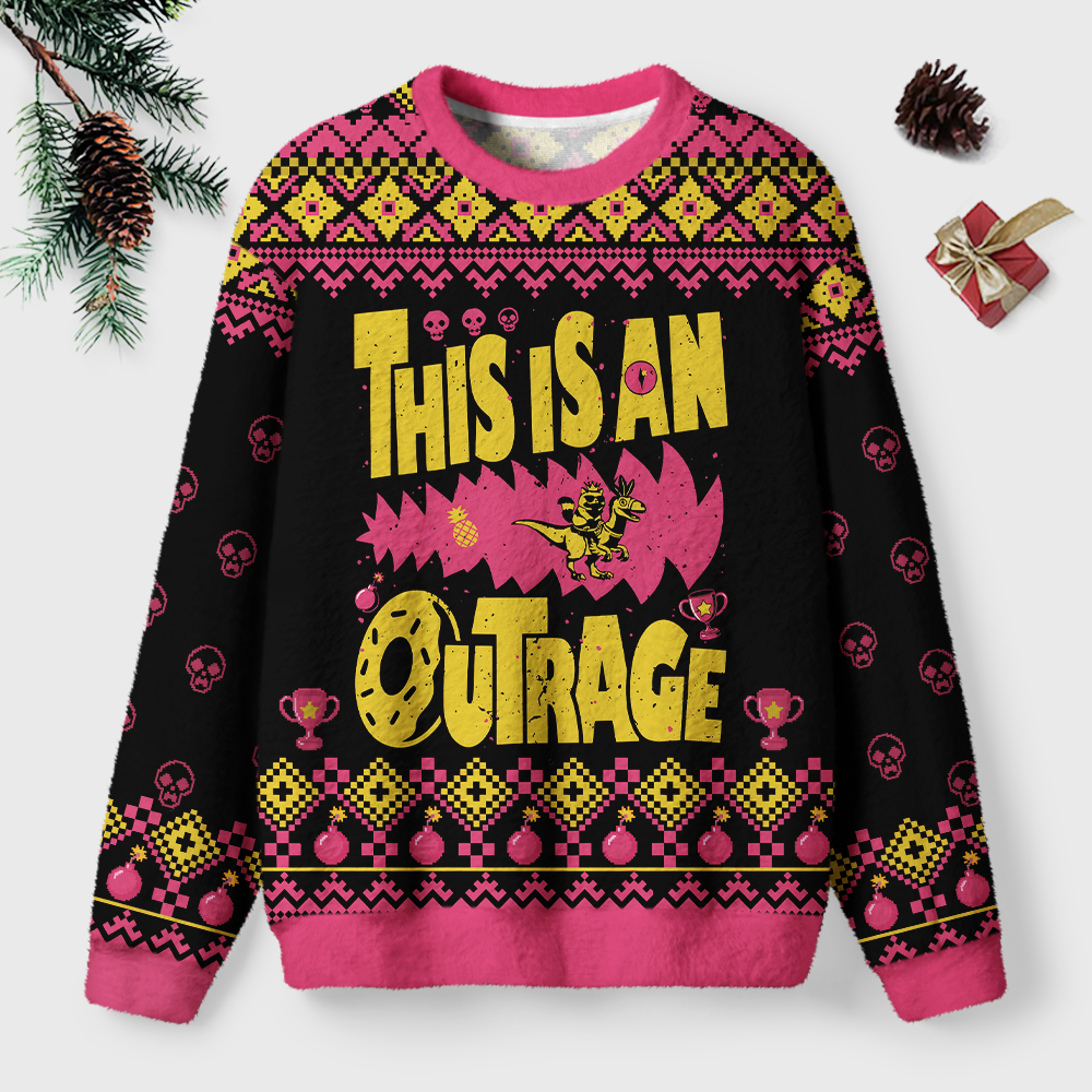 Pagewings Sci Fi Book Lover Unisex Ugly Light Knit Sweatshirt