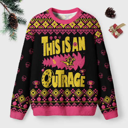 Pagewings Sci Fi Book Lover Unisex Ugly Light Knit Sweatshirt