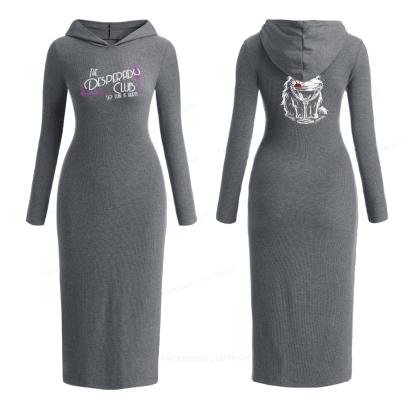 15506Pagewings Desperado Club Hooded Knit Dress