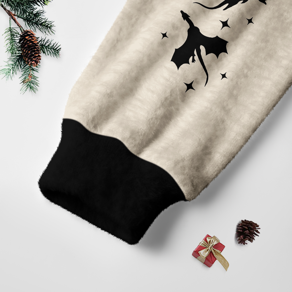 Pagewings Book Dragon Unisex Ugly Light Knit Sweatshirt