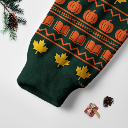 Pagewings Halloween Bookish Unisex Ugly Light Knit Sweatshirt