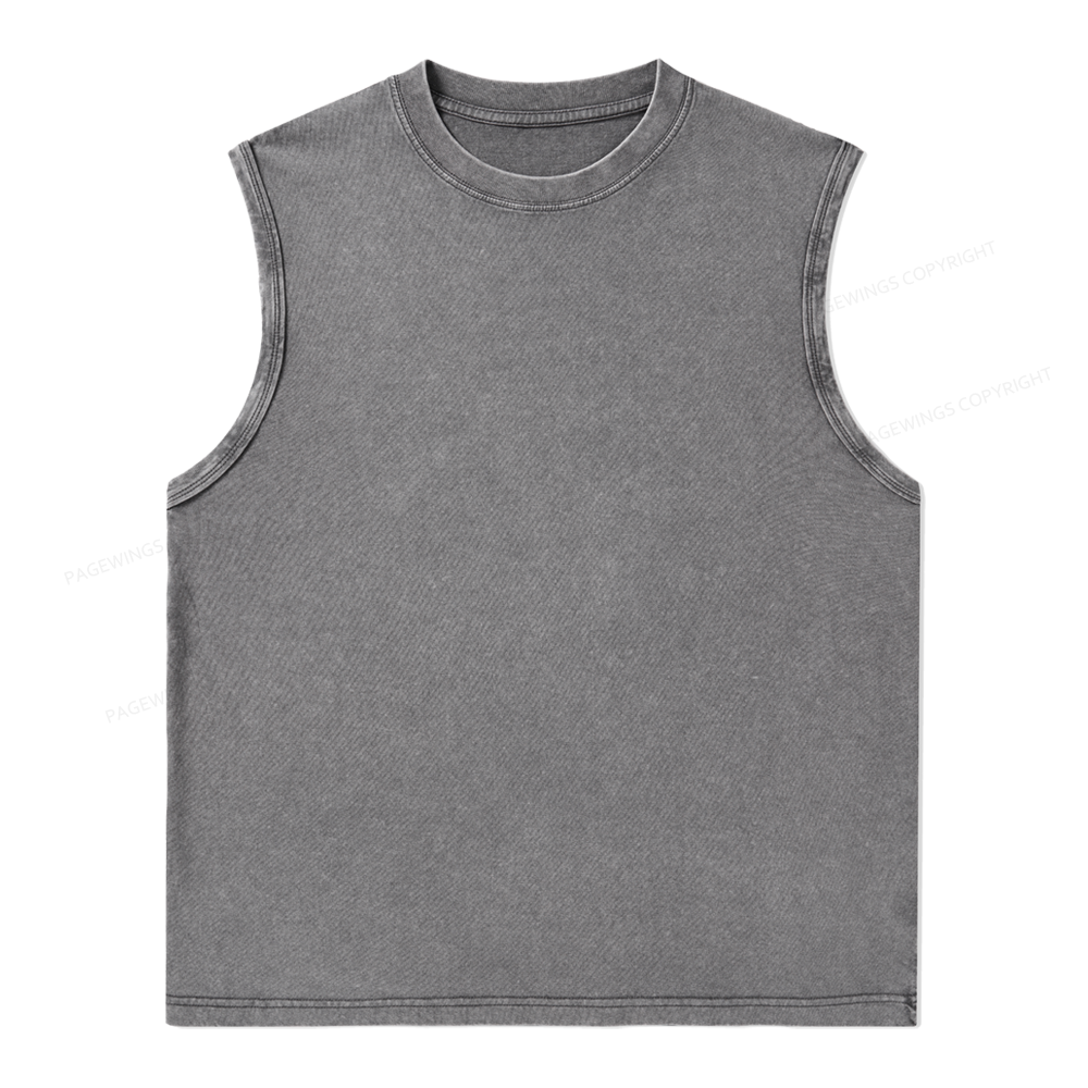 Pagewings Personalized Design Unisex Washed Tank Top