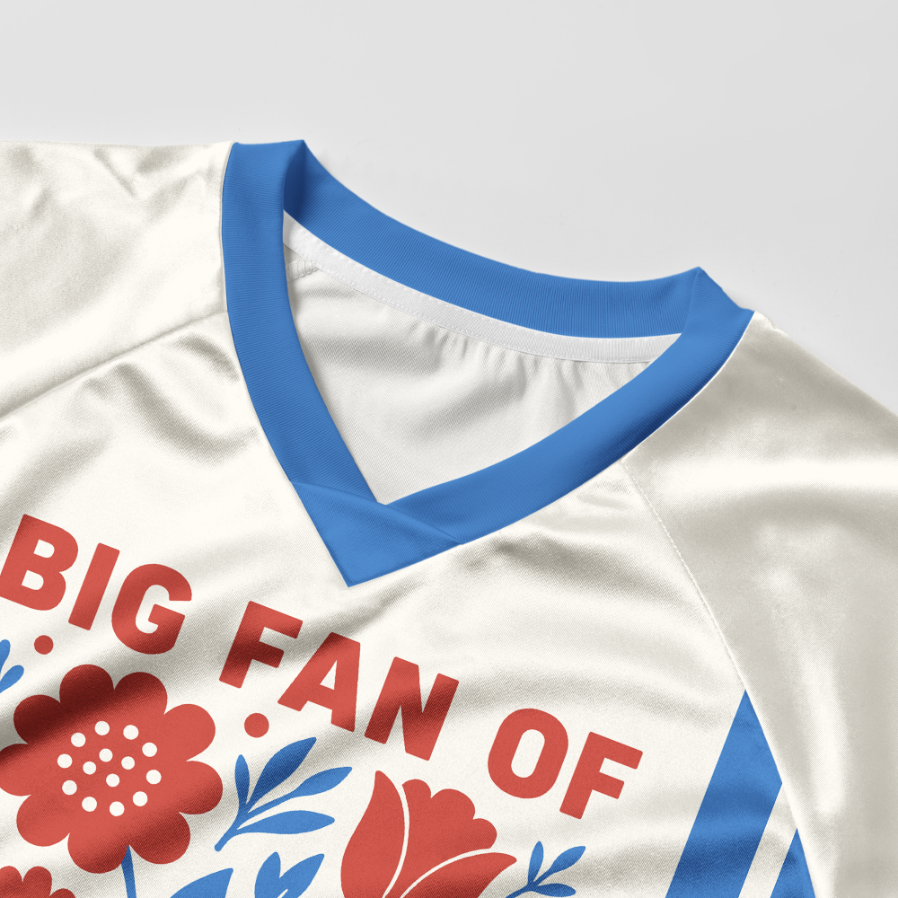 Pagewings Big Fan Of Human Rights Women's Cropped Jersey