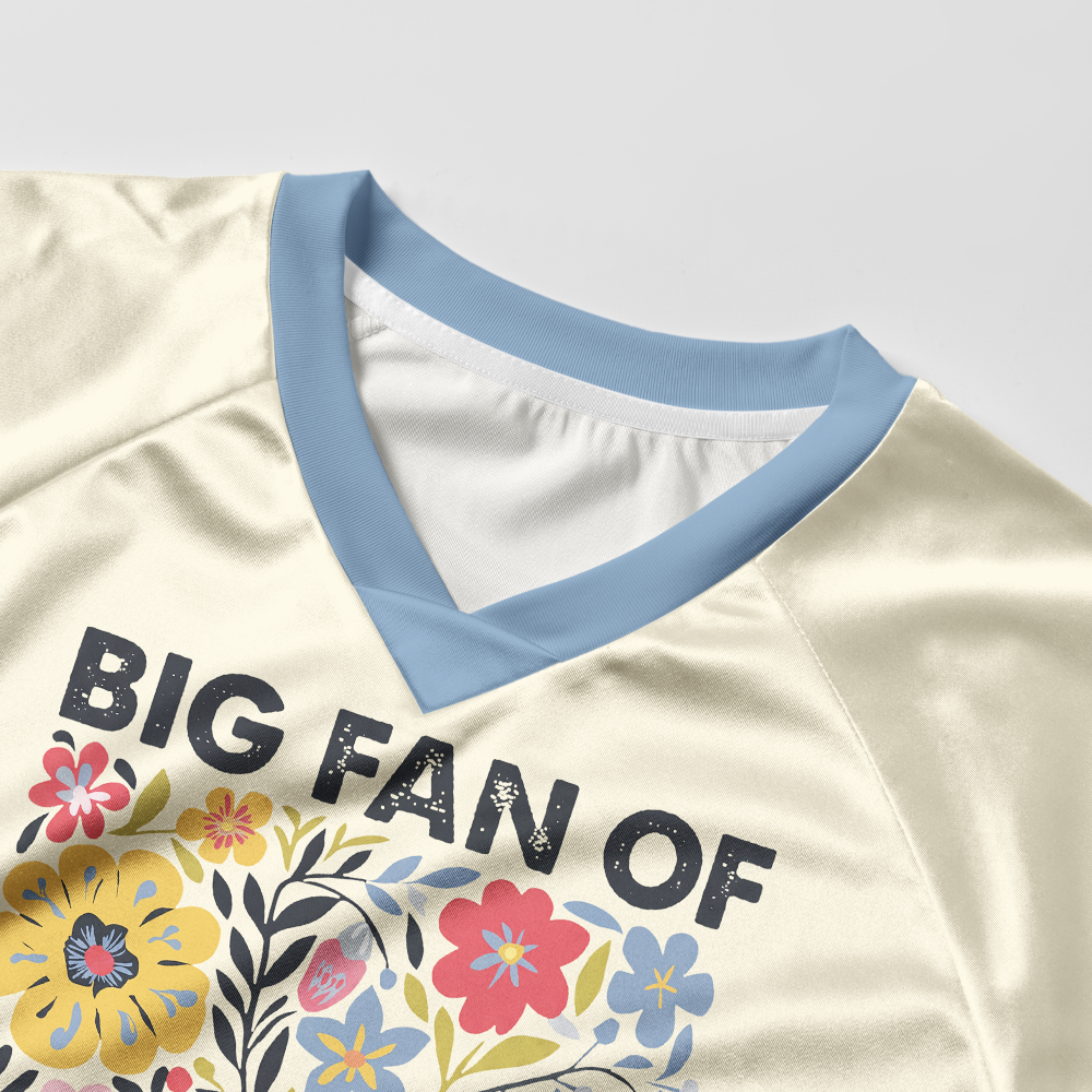 Pagewings Big Fan Of Human Rights Women's Cropped Jersey