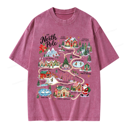 Pagewings Christmas Unisex Washed T-shirt