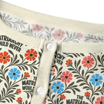 Pagewings The Matriarchy Would Never Crew Neck Cardigan Sweaters