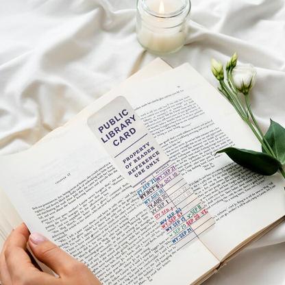 Pagewings Library Card Bookmark