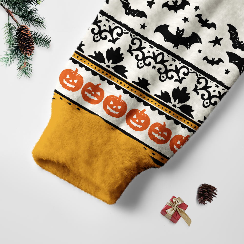 Pagewings Halloween Bookish Unisex Ugly Light Knit Sweatshirt