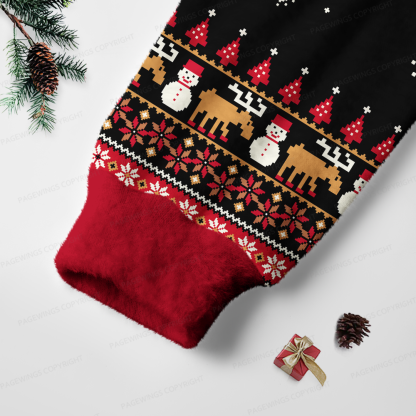 Pagewings Christmas Nutcracker Reading Books Unisex Ugly Light Knit Sweatshirt