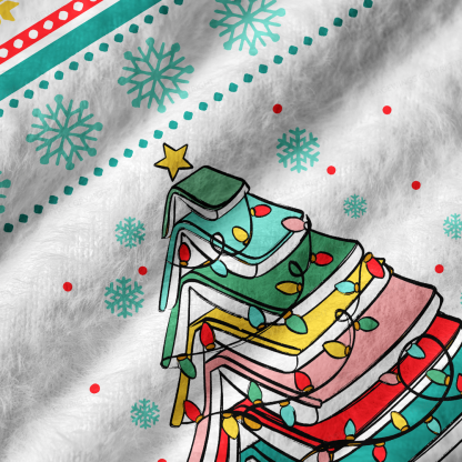 Pagewings Christmas Book V-Neck Ugly Knit Vest
