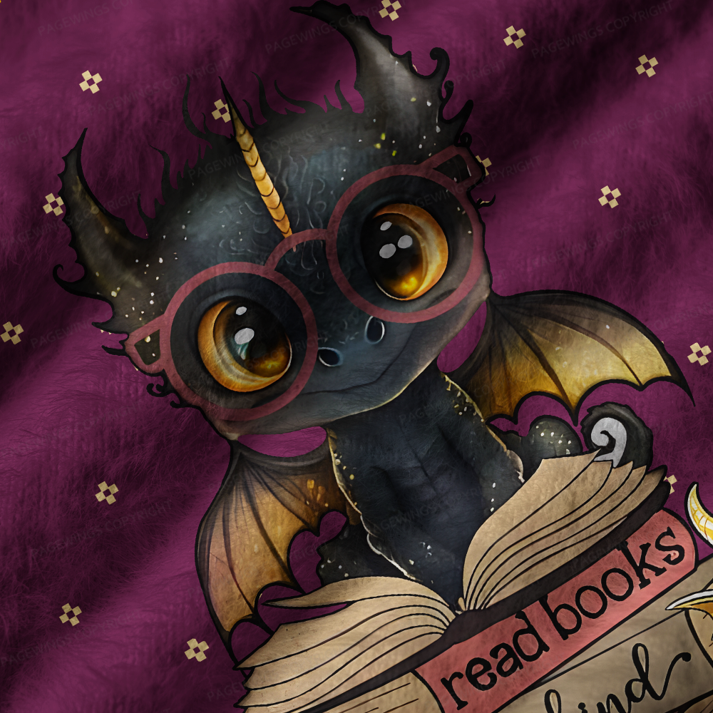 Pagewings Read Books Be Kind V-Neck Ugly Knit Vest