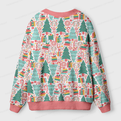 Pagewings Christmas Bookish Light Knit Unisex Cardigan Sweaters