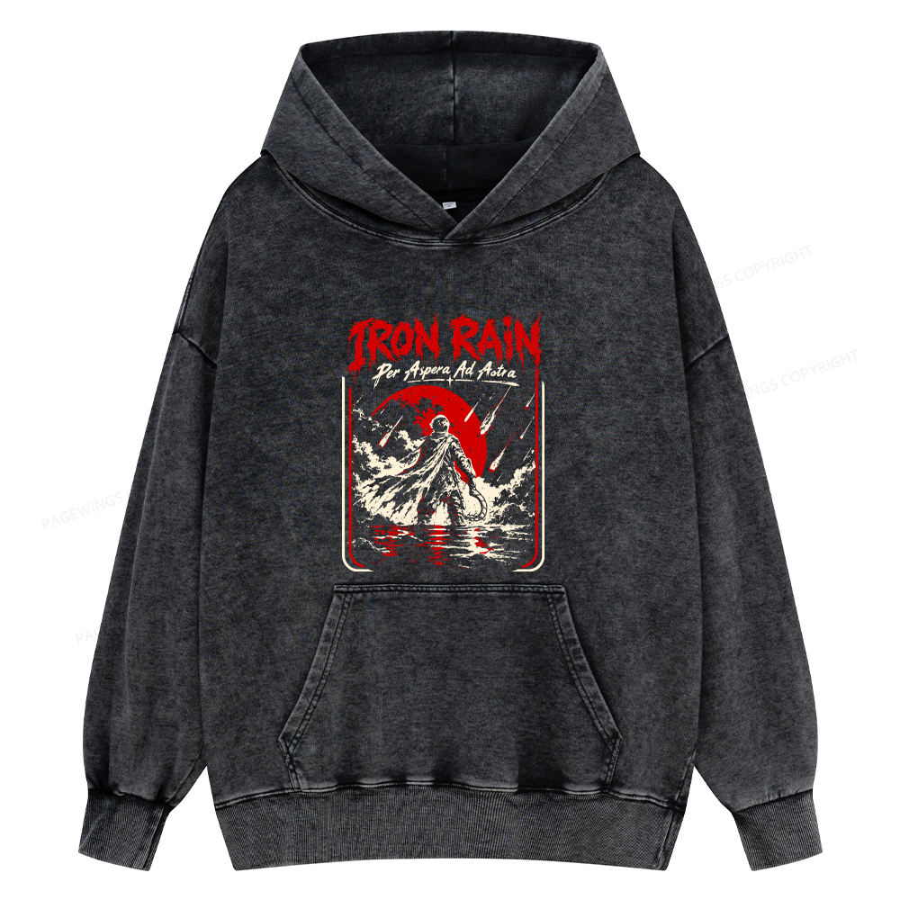 Pagewings Sci Fi Book Lover Unisex Washed Hoodie