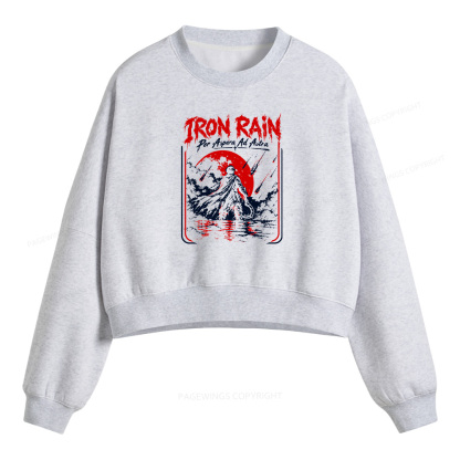Pagewings Sci Fi Book Lover Fleece Crop Sweatshirt