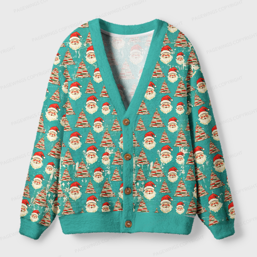 Pagewings Christmas Bookish Light Knit Unisex Cardigan Sweaters