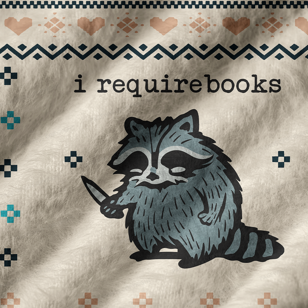 Pagewings Book Lover Women's V-Neck Ugly Knit Vest