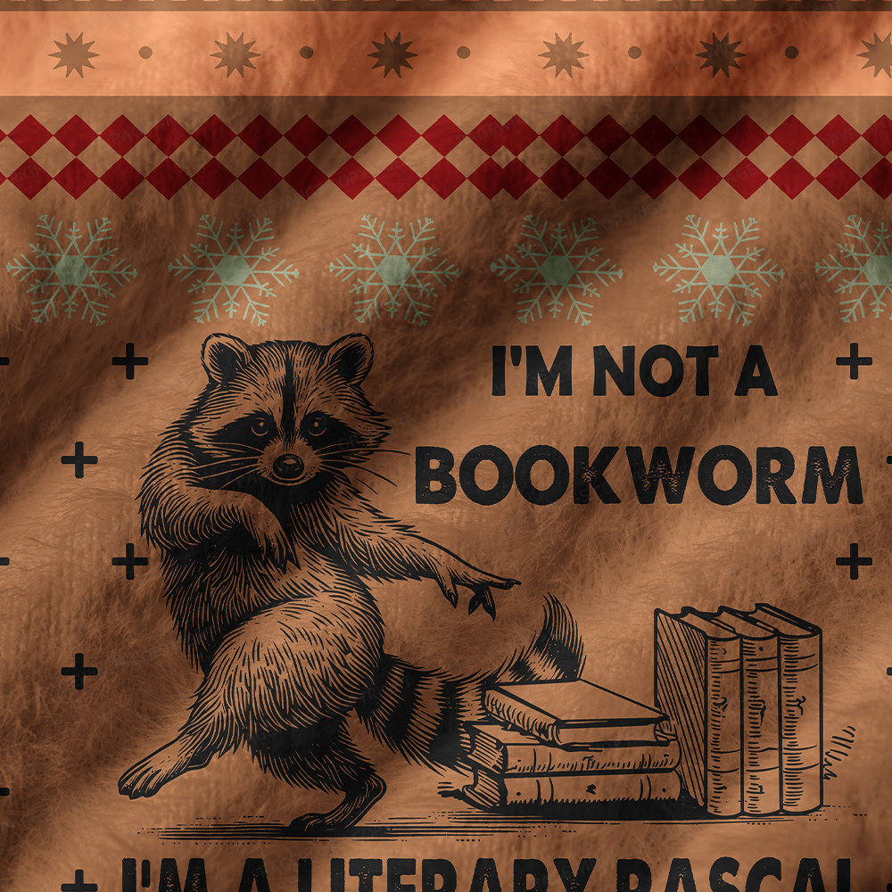 Pagewings Book Lover Women's V-Neck Ugly Knit Vest