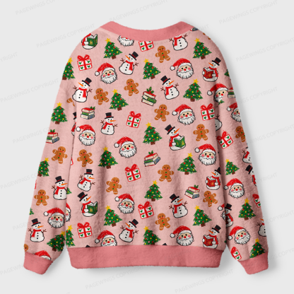 Pagewings Christmas Bookish Light Knit Unisex Cardigan Sweaters