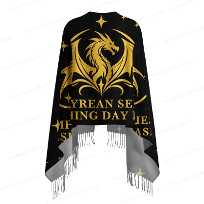 Pagewings Fantasy Bookish Long Fringe Scarf 
