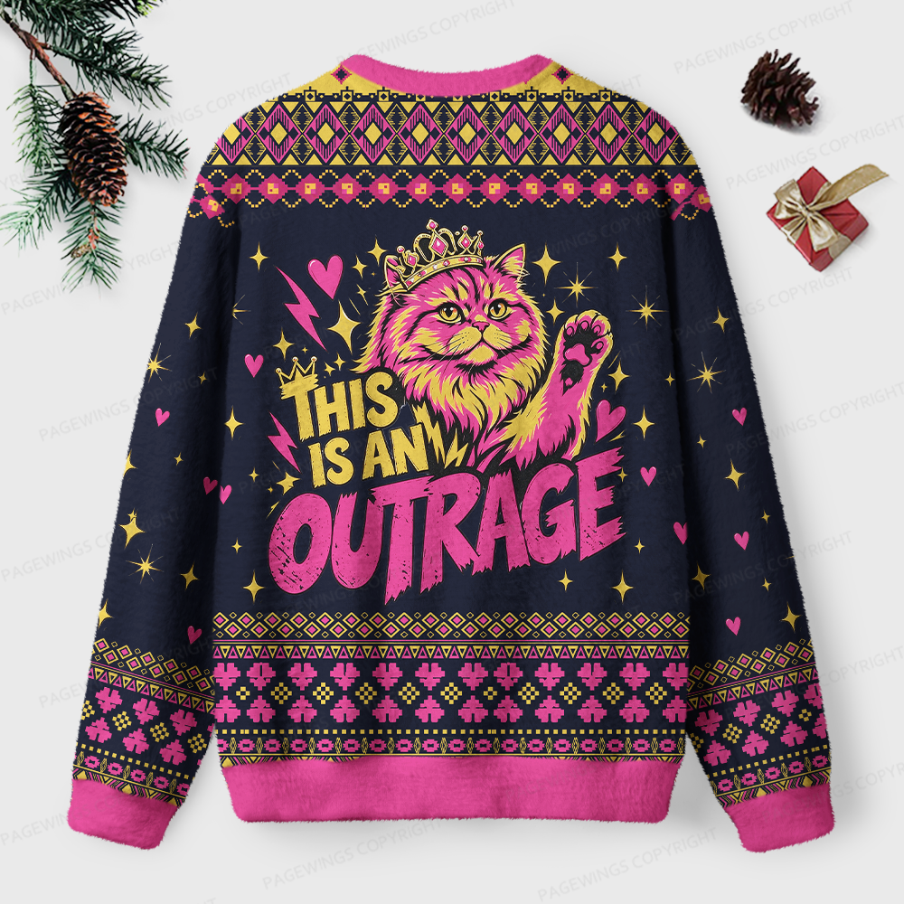 Pagewings Sci Fi Book Lover Unisex Ugly Light Knit Sweatshirt