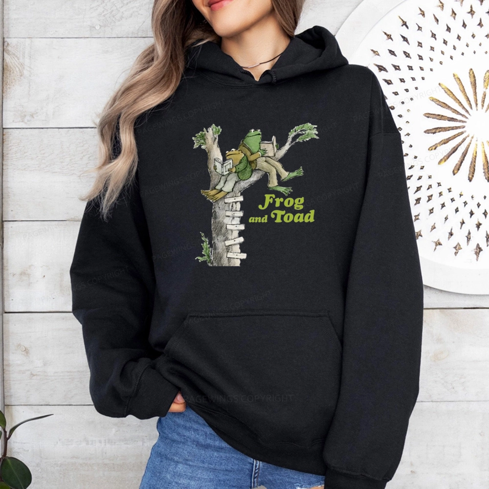 Pagewings Frog and Toad Old Book Unisex Classic Hoodie