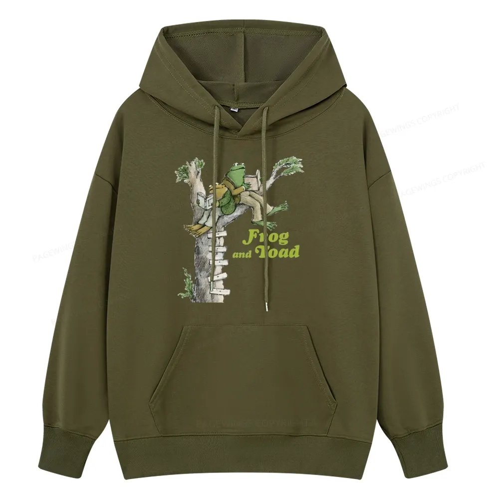 Pagewings Frog and Toad Old Book Unisex Classic Hoodie