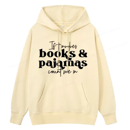 Pagewings Involves Books And Pajamas Count Me Unisex Classic Hoodie