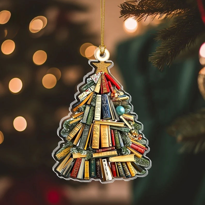 Pagewings Christmas Book Tree Ornament