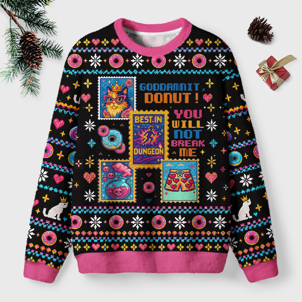 Pagewings Sci Fi Book Lover Unisex Ugly Light Knit Sweatshirt