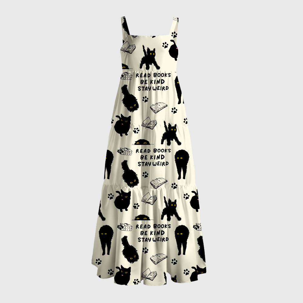 Pagewings Read Books Be Kind Stay Weird Maxi Dress
