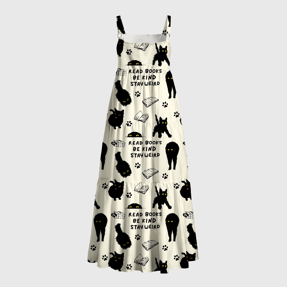 Pagewings Read Books Be Kind Stay Weird Maxi Dress