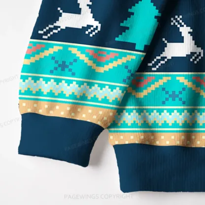 Pagewings Bat Boys Unisex Ugly Knit Sweatshirt