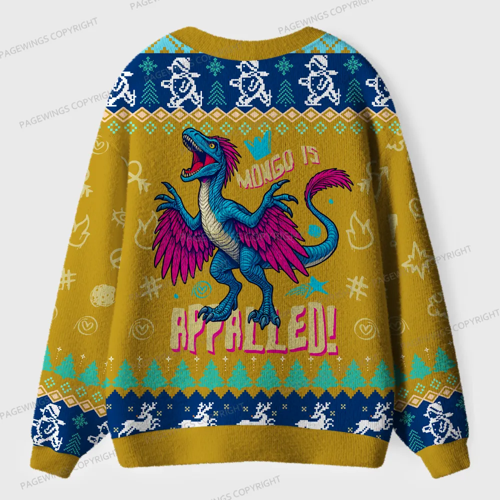 Pagewings Affiliated Reading Dragon Unisex Ugly Cardigan Sweaters