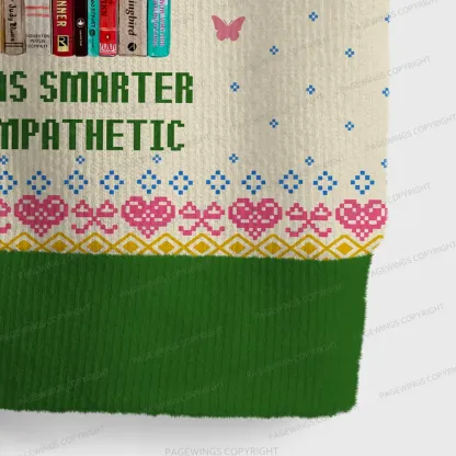 Pagewings I Survived Reading Banned Books  Unisex V-Neck Ugly Knit Vest