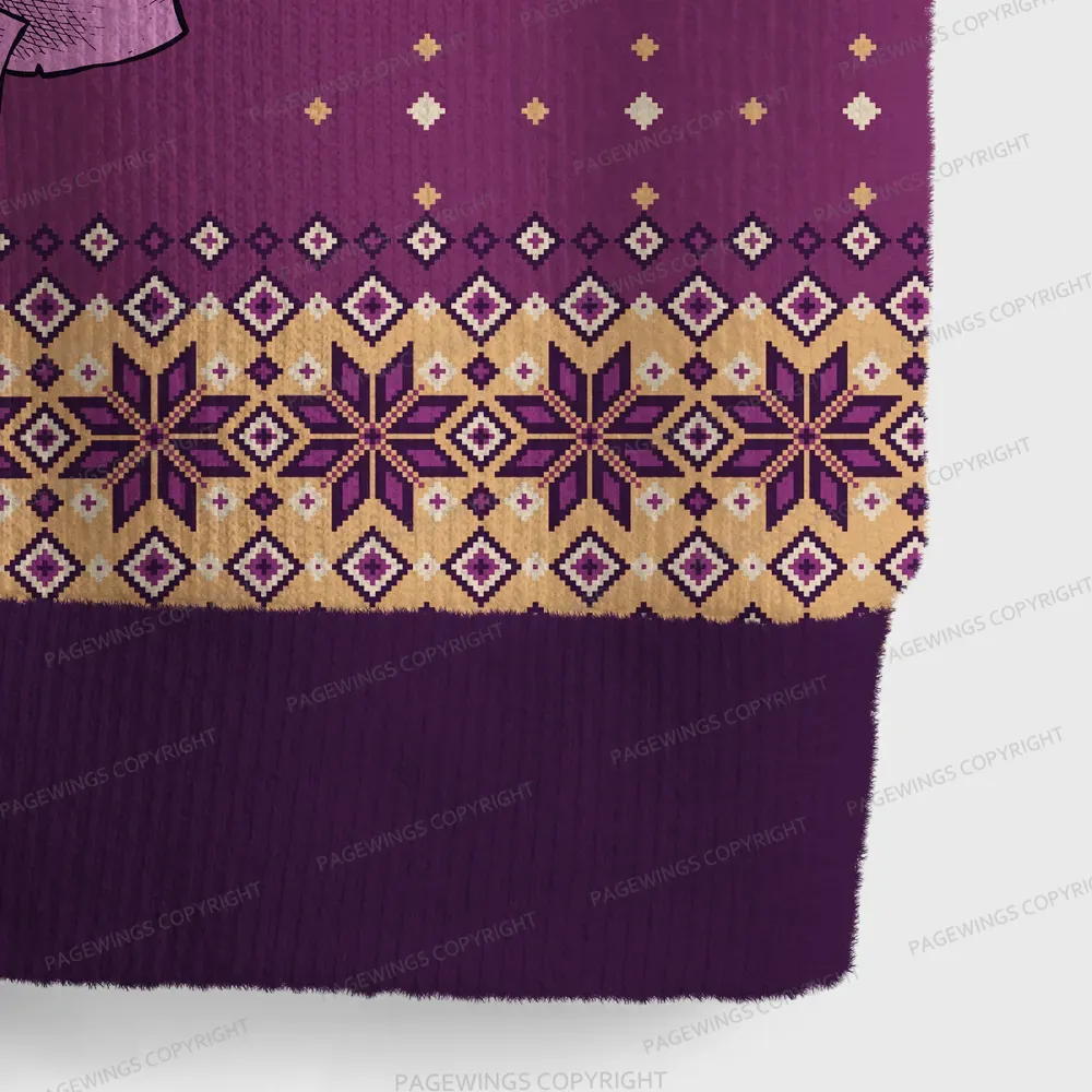 Pagewings The Queen Anne Chonk Unisex V-Neck Ugly Knit Vest