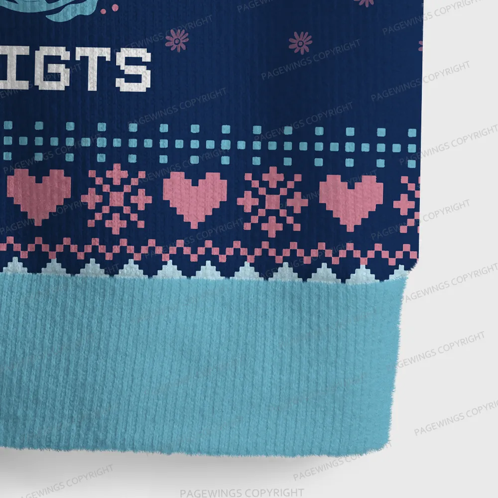 Pagewings Trans Rights Are Human Rights Unisex V-Neck Ugly Knit Vest