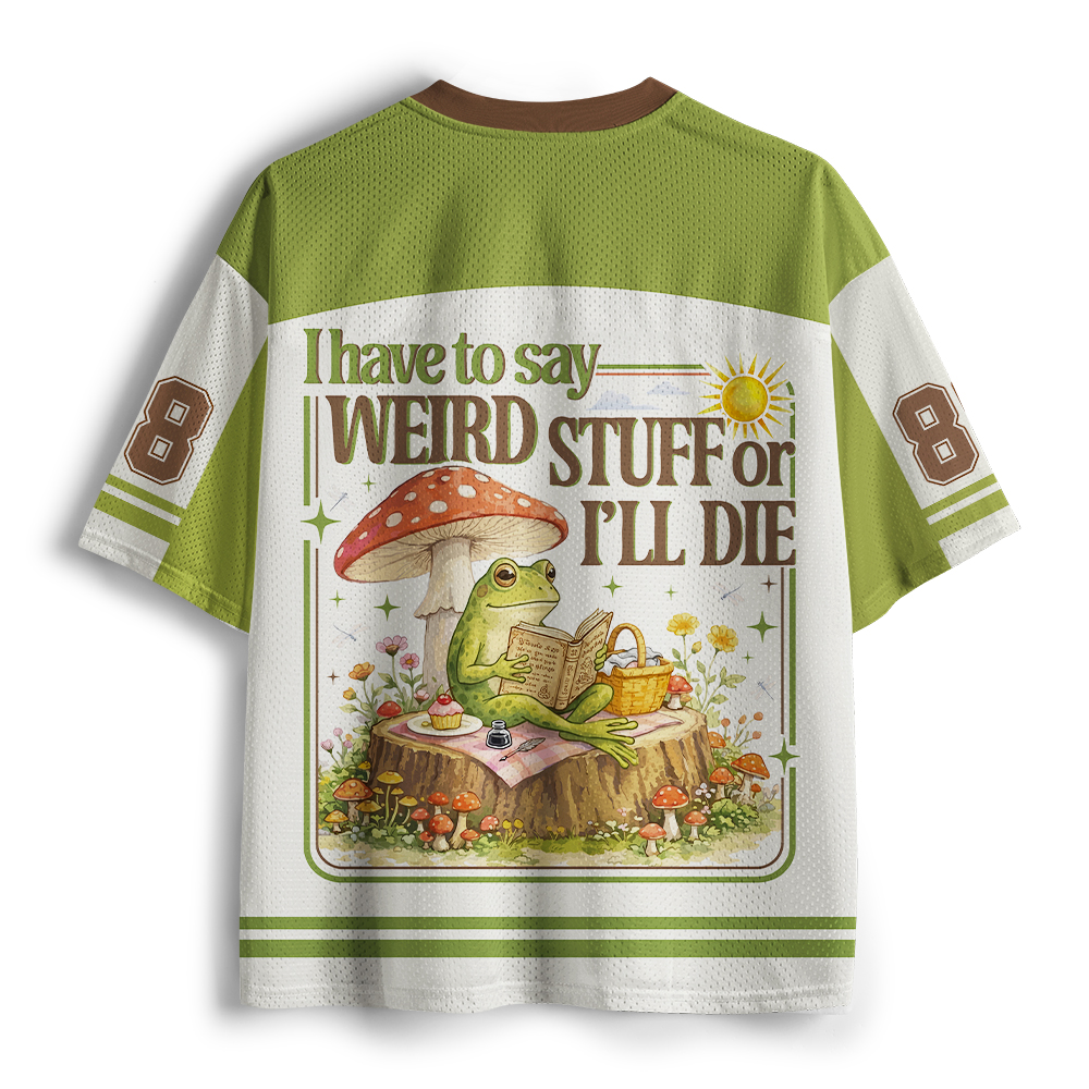 Pagewings I Have To Say Weird  Unisex Mesh Jersey
