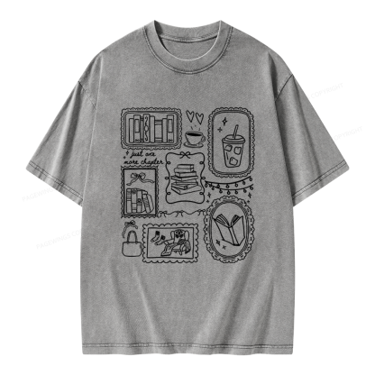 Pagewings Book Lover Unisex Washed T-shirt