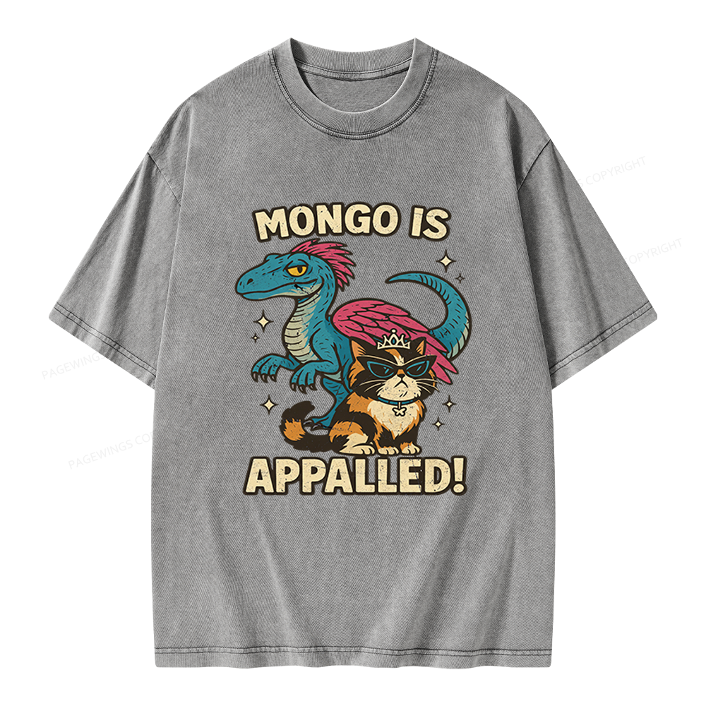 Pagewings Mongo Is Appalled Unisex Washed T-shirt