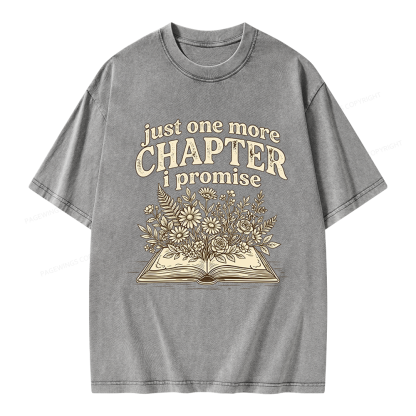 Pagewings Just One More Chapter I Promise Unisex Washed T-shirt